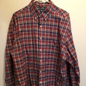 Men's long sleeve "Polo" button down shirt!